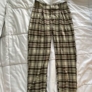 Vintage Free People Plaid Pants